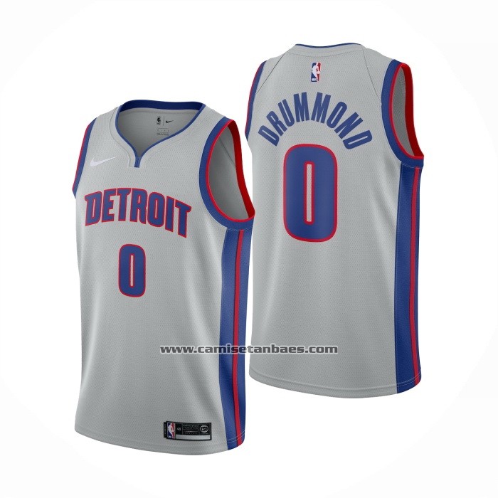 Camiseta Detroit Pistons Andre Drummond NO 0 Statement Girs